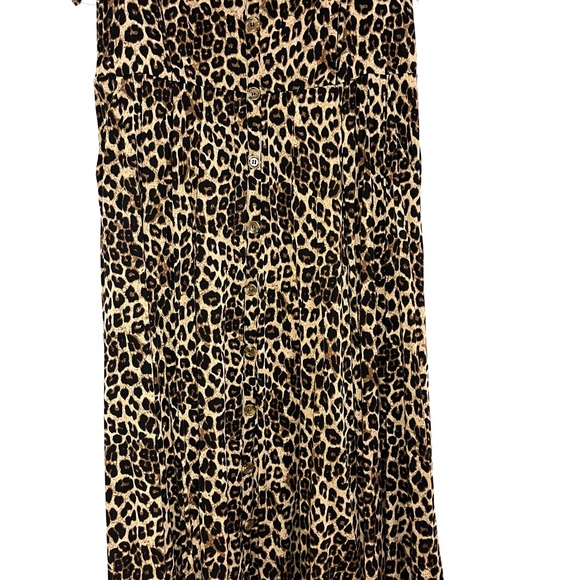 Torrid Leopard Button-Front Dress Size 2 - Picture 8 of 12